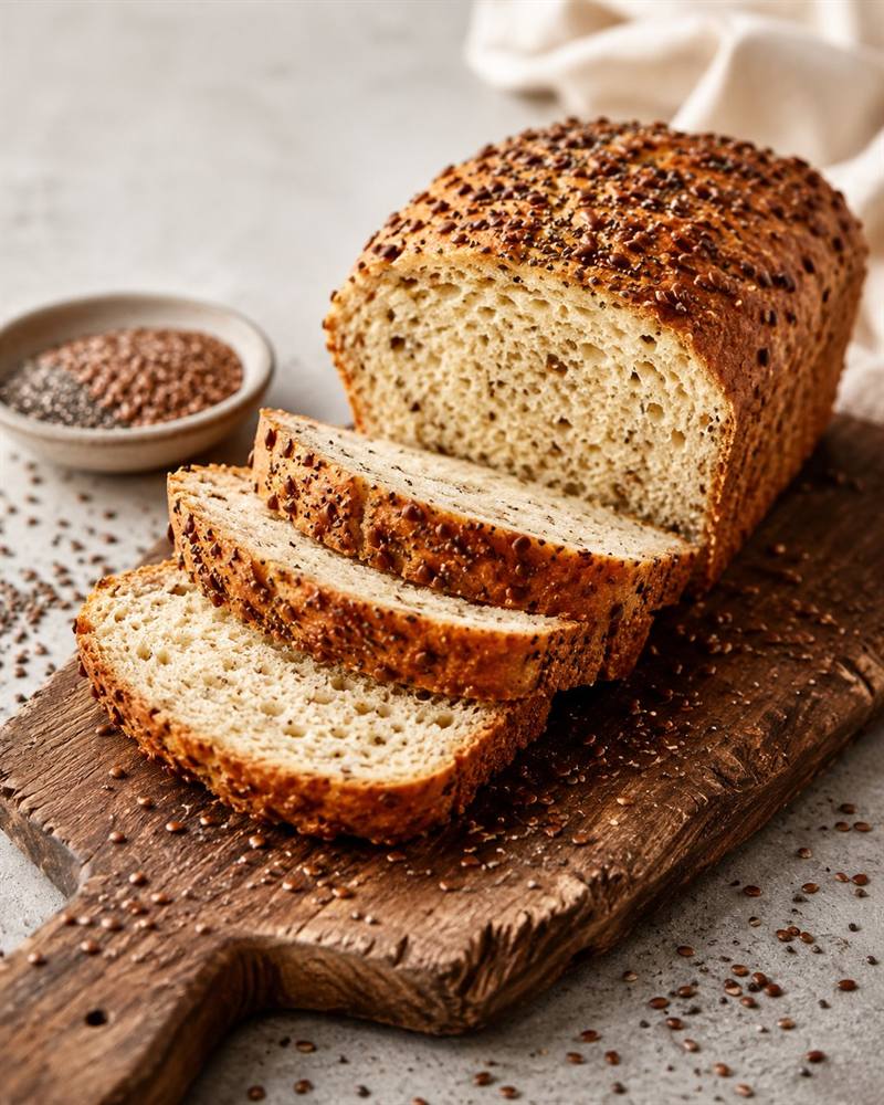 Pão low carb de farinha de amêndoas